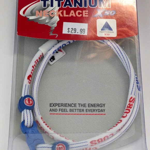 X50 SPORT Titanium Necklace Chicago Cubs - Picture 1 of 3